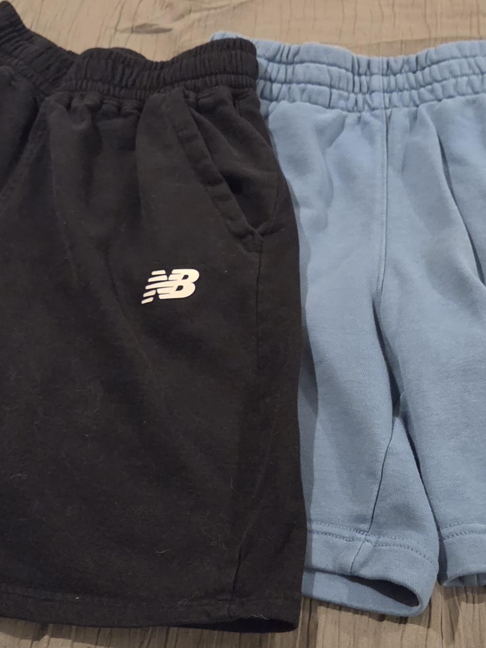 New Balance Kids Black & Light Blue 2-Pack Athletic Shorts
